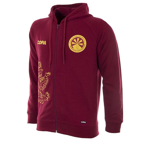 Picture of COPA Football - Tibet Zip Hooded Sweater - Maroon Red