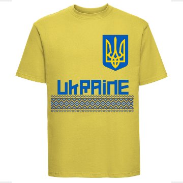 Ukraine Pattern T-Shirt - Yellow Ukraine Pattern T-Shirt - Yellow
