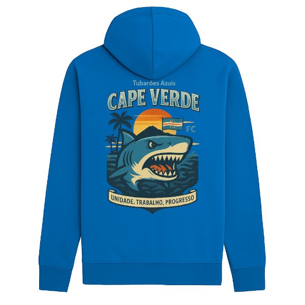 FC Eleven - Kaapverdië Tubaroes Azuis Heavy Hoodie - Blauw